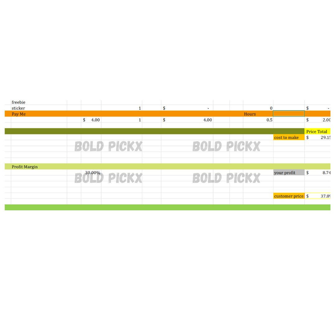 Product Pricing Calculator (Excel)